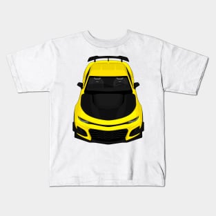 camaro zl1 1le yellow Kids T-Shirt